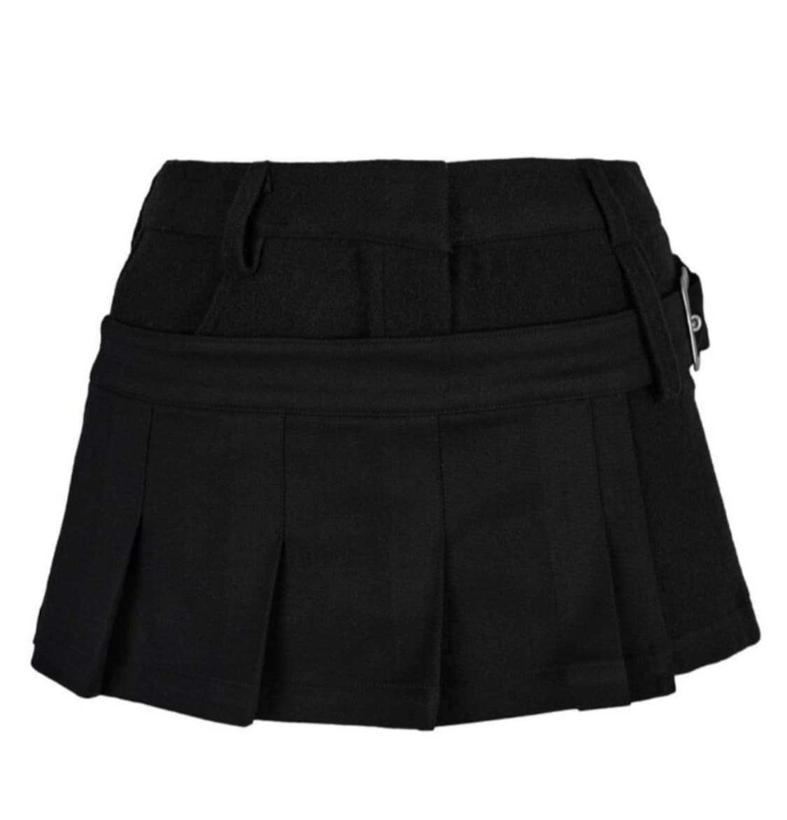 세릭 마이크로 미니 스커트 블랙 상품이미지4