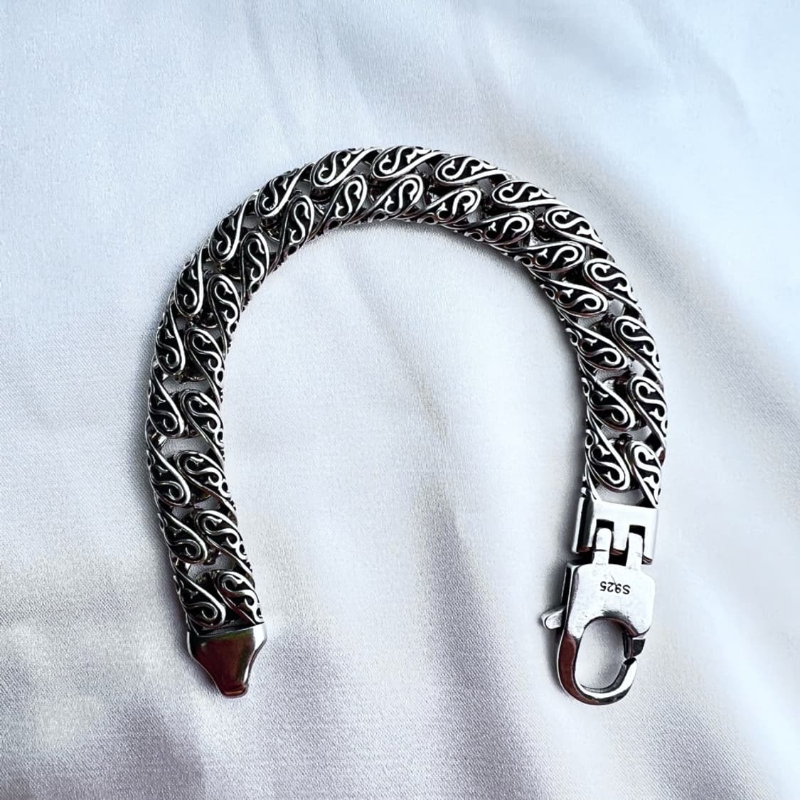 체인 트위스트 신주 은도금 팔찌 상품이미지1