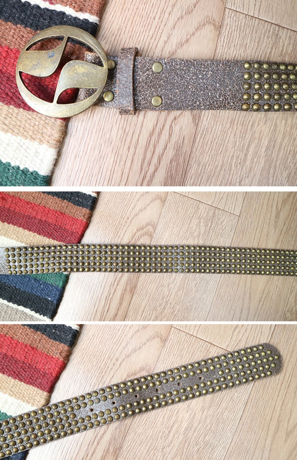 일본판 핸드메이드 징 가죽 벨트  29-33  상품이미지3