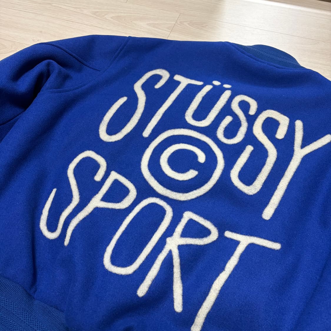 [상태A] Stussy 스투시 멜톤 바시티 자켓 S 상품이미지6