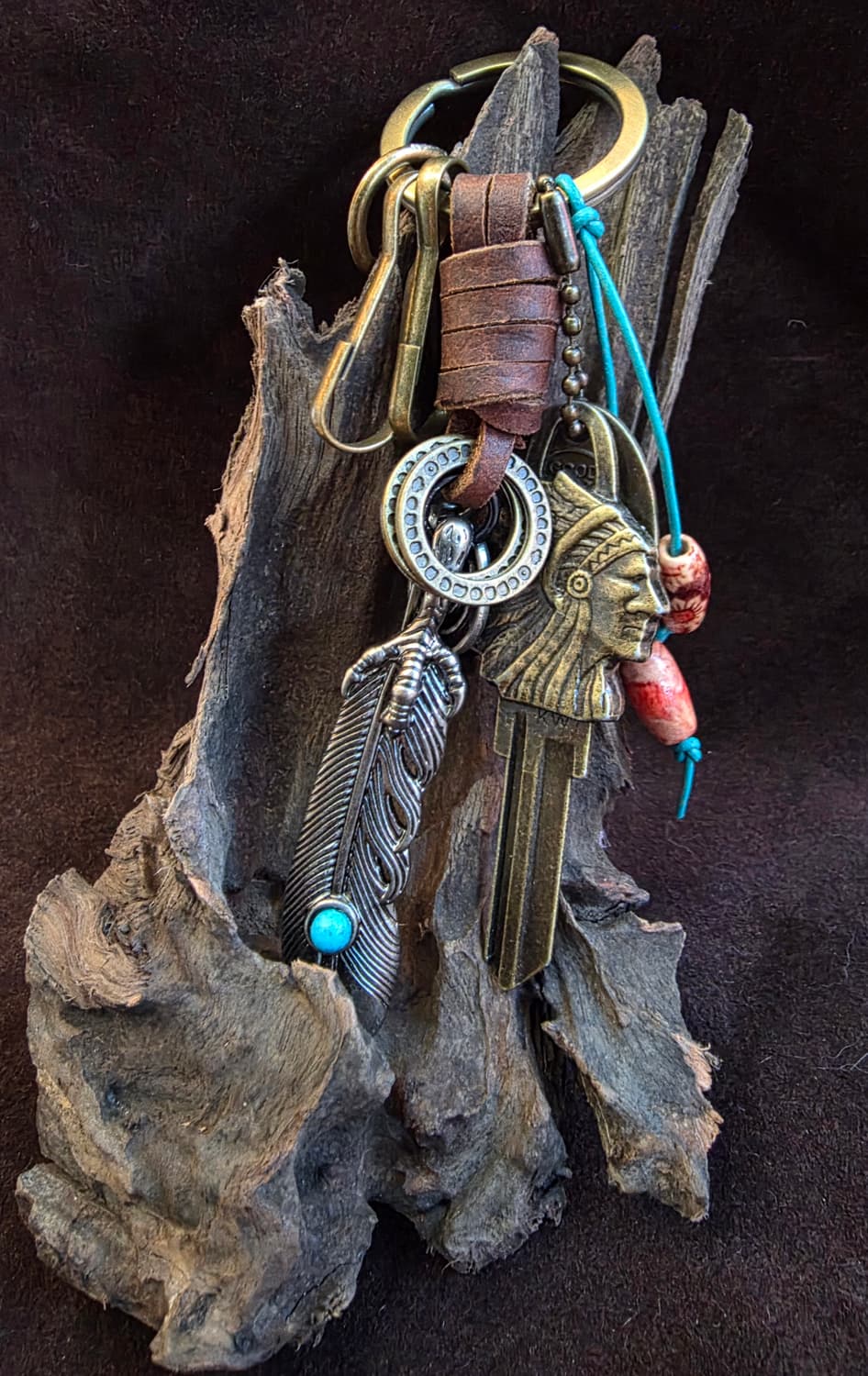 3cross leather navajo keyring 상품이미지2