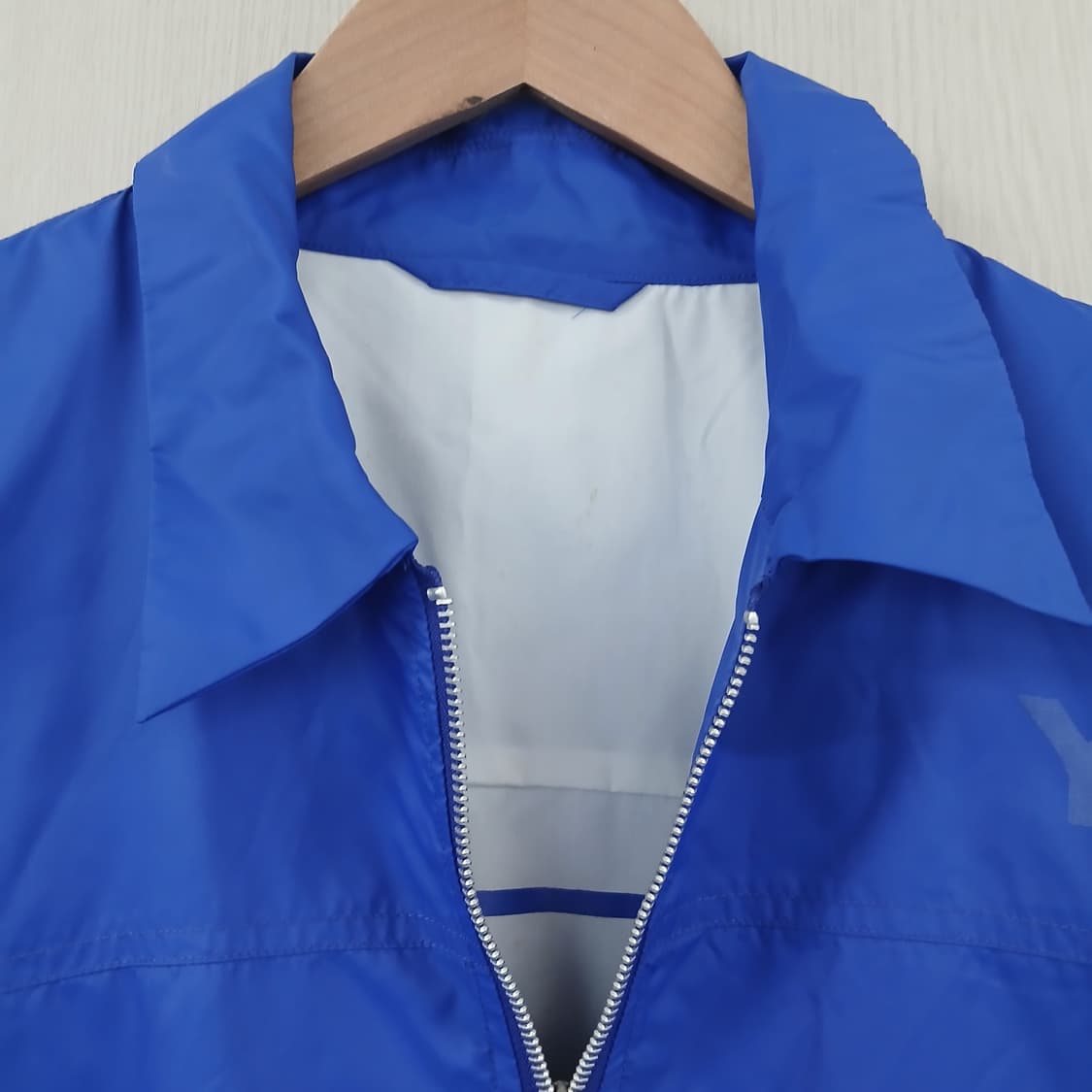 아디다스 Y-3 요지 야마모토 블루 빅프린팅 투웨이 바람막이 자켓 상품이미지2