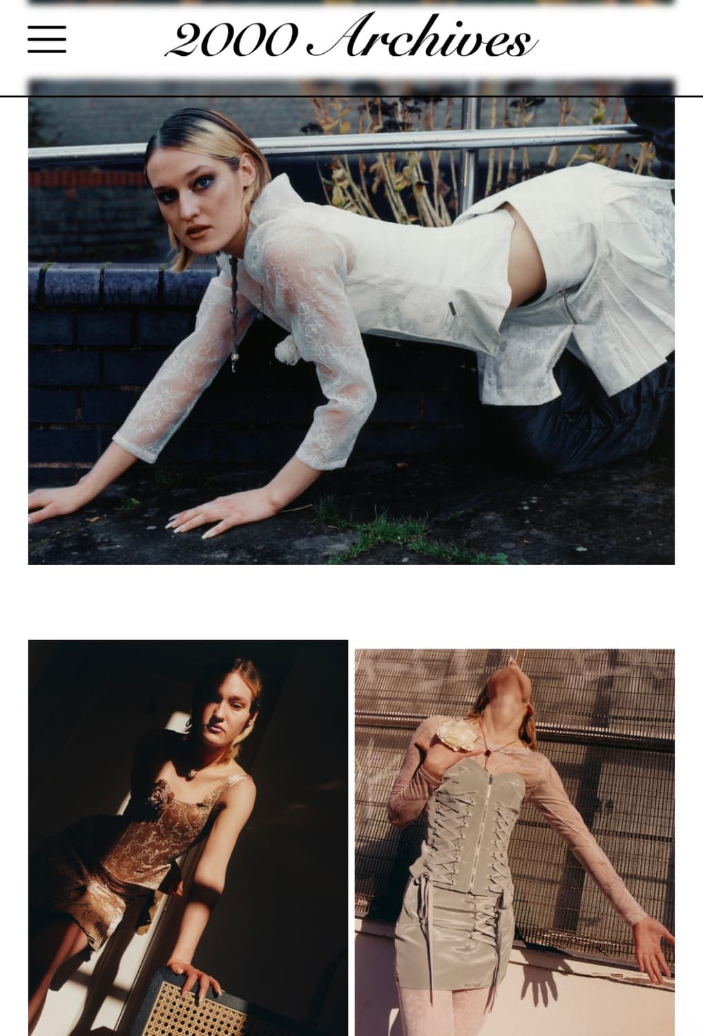 2000archives 튜브탑 드레스 메쉬원피스 상품이미지4