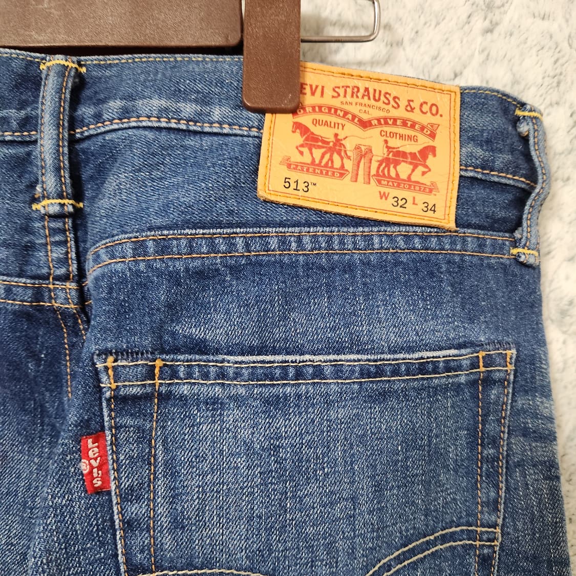 J20 [32] 리바이스 513 Made in Japan 가죽탭 청바지 상품이미지5