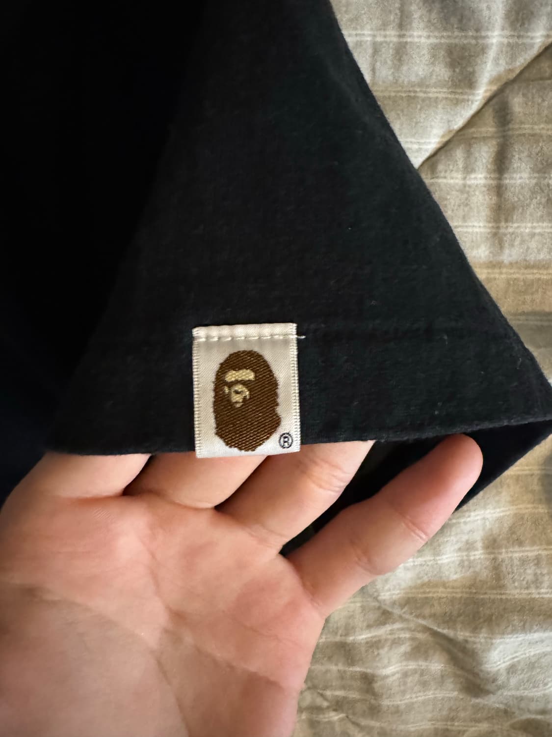 베이프 카모 반팔티 블랙 레드 상품이미지3