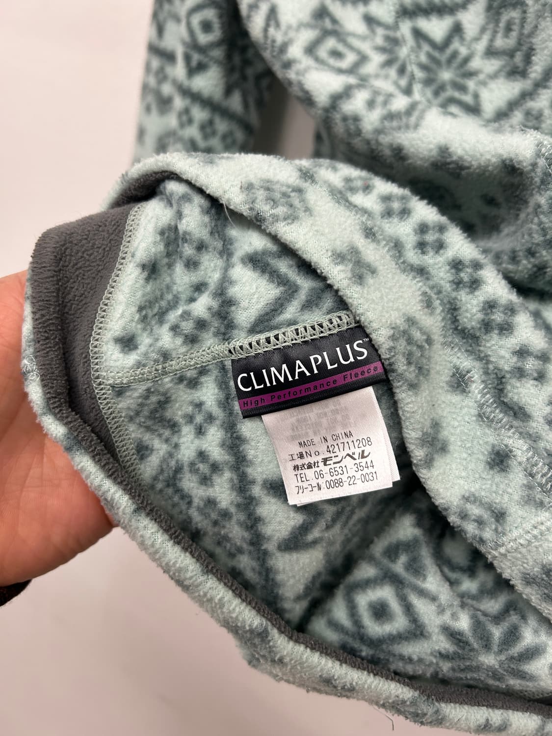 JPN 몽벨 노르딕패턴 플리스 티셔츠 상품이미지4