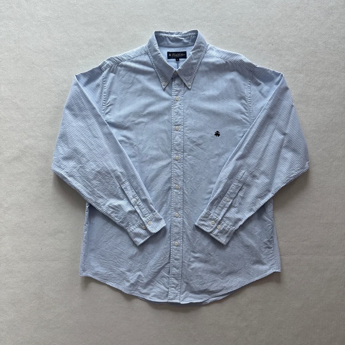 [XL]브룩스브라더스 버튼다운 옥스포드 셔츠 블루 스트라이프 상품이미지1
