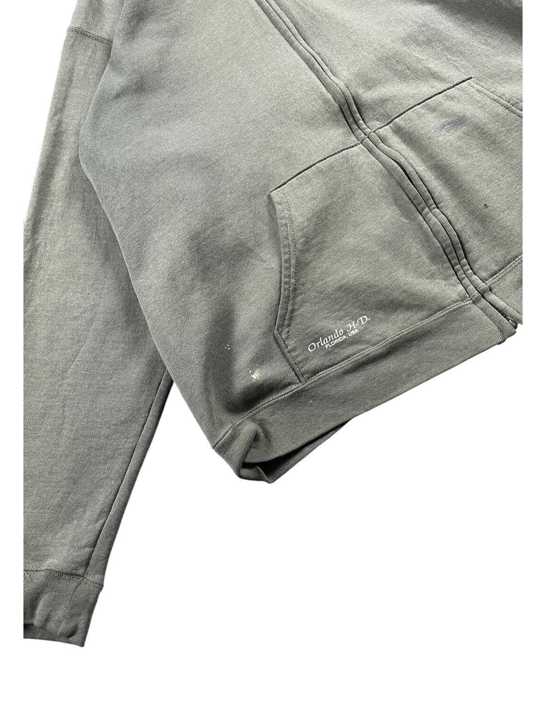 할리 데이비슨 카키 컬러 후드집업 상품이미지2