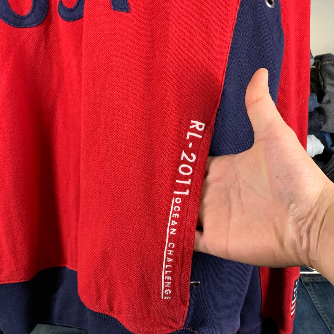 [L] 폴로 랄프로렌 USA 하프집업 스웻 상품이미지4