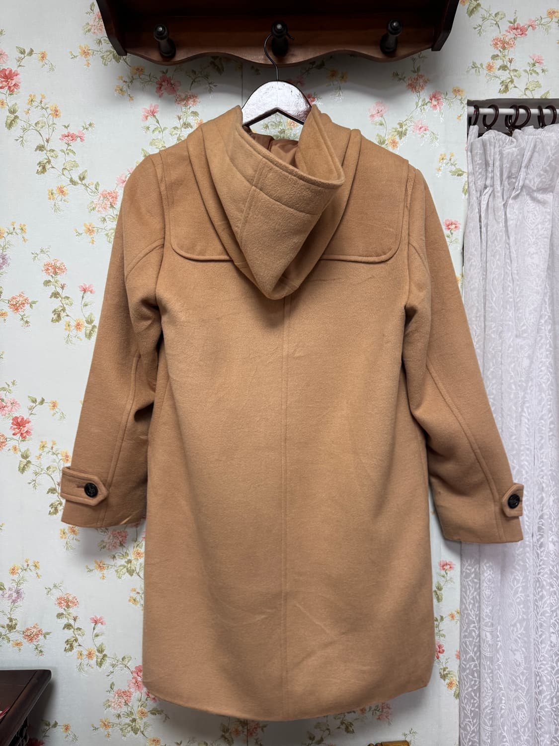 베이지 떡볶이 코트 상품이미지2