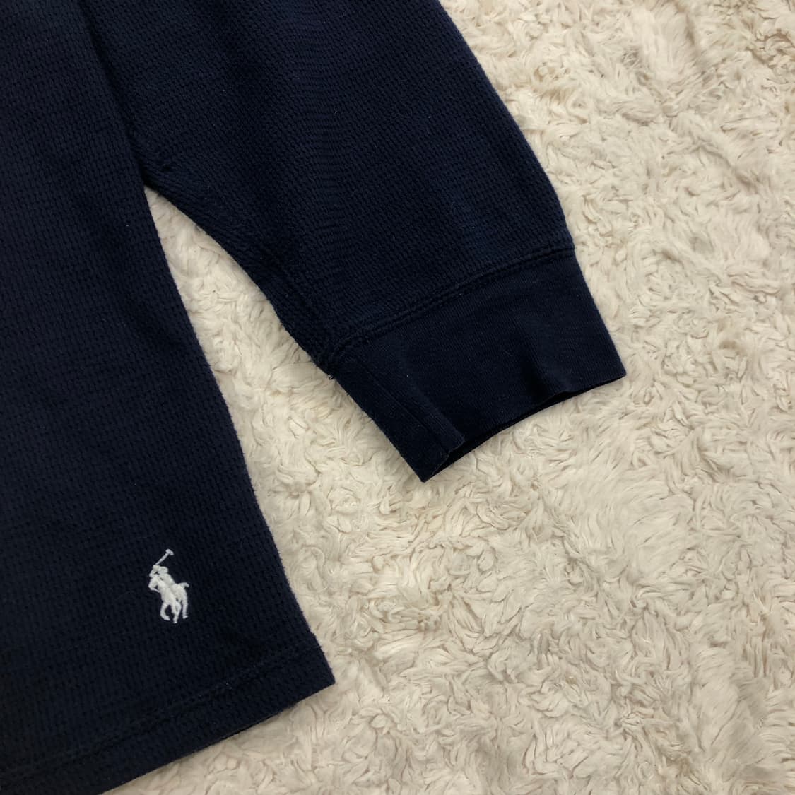 폴로 랄프로렌 와플 네이비 롱슬리브 긴팔 티셔츠 상품이미지4