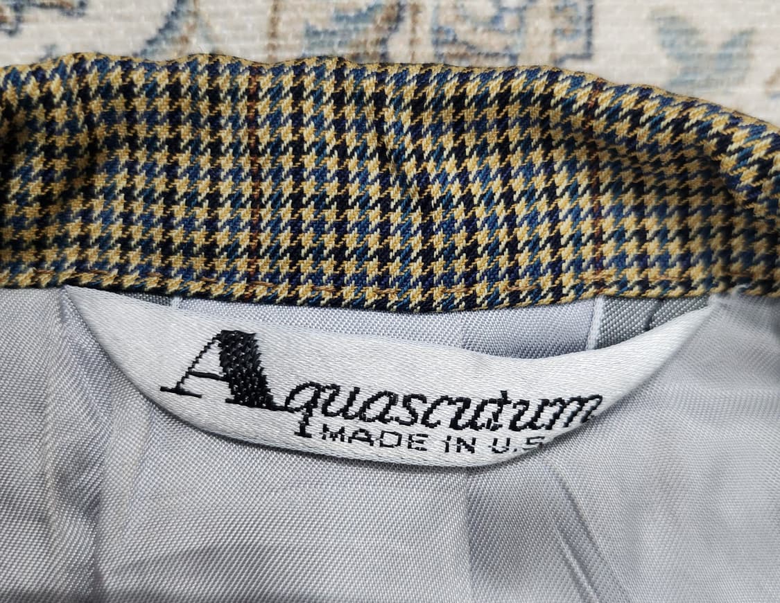 아쿠아스큐텀 체크 블레이져 (105-107) 상품이미지2