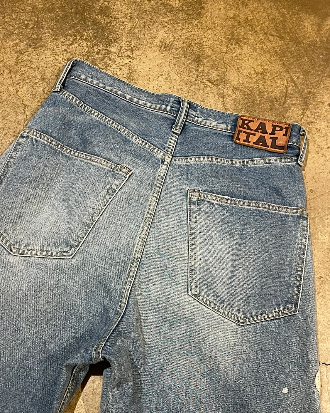 Kapital 14 oz. 5P Bone 데님 숏 팬츠 (B5182) 상품이미지7