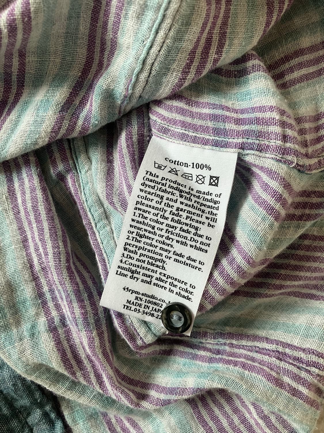 R2 블루 면 셔츠 상품이미지5