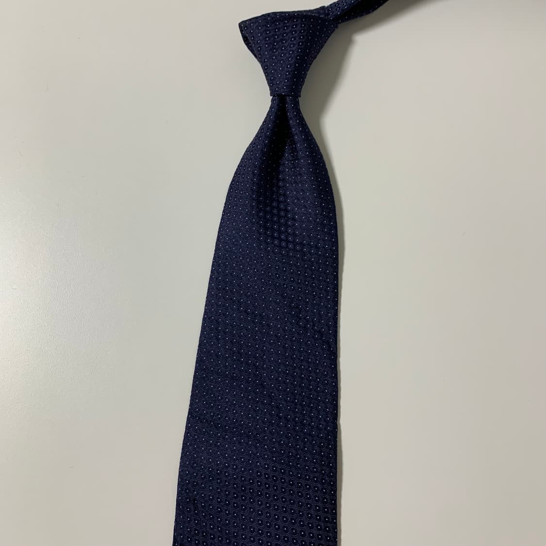 버버리(BURBERRY) 네이비 도트 명품넥타이 A+등급 9.4cm 상품이미지7