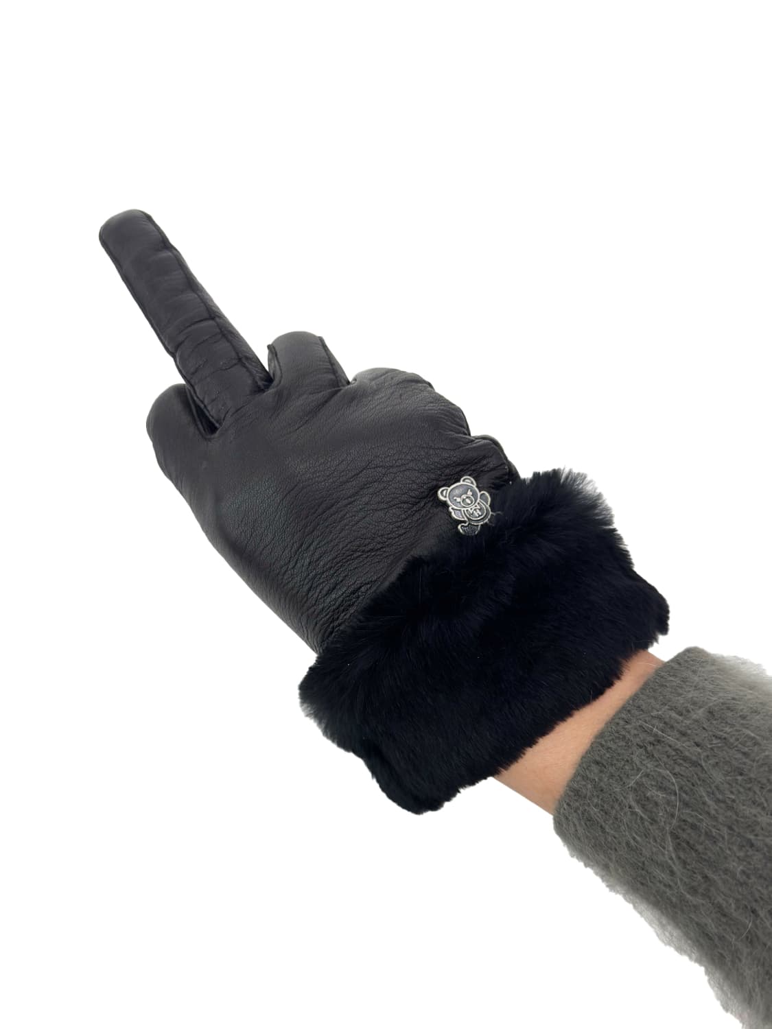 Hysteric Glamour Leather Fur Cuff Gloves 상품이미지4