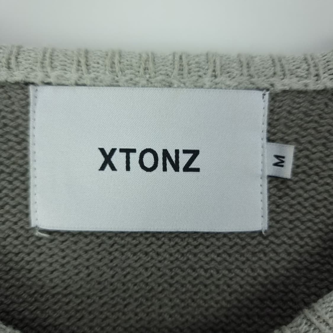 [엑스톤즈] 오버사이즈 그래핏 집업 니트 가디건 M18805 상품이미지7