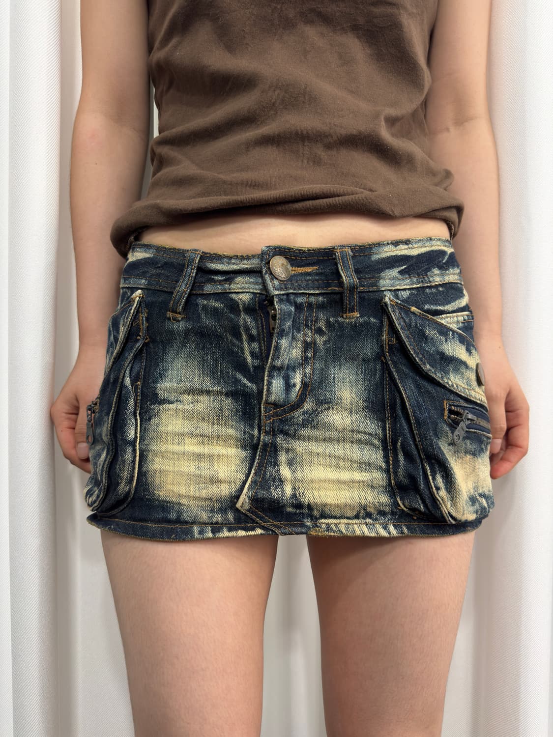 denim mini skirt 상품이미지1