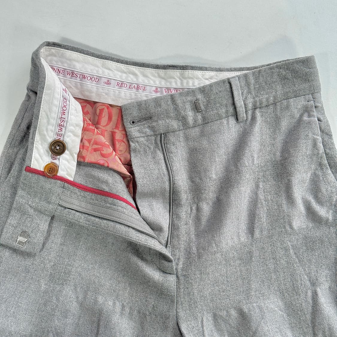 비비안웨스트우드 울 코튼 체크 팬츠 상품이미지2