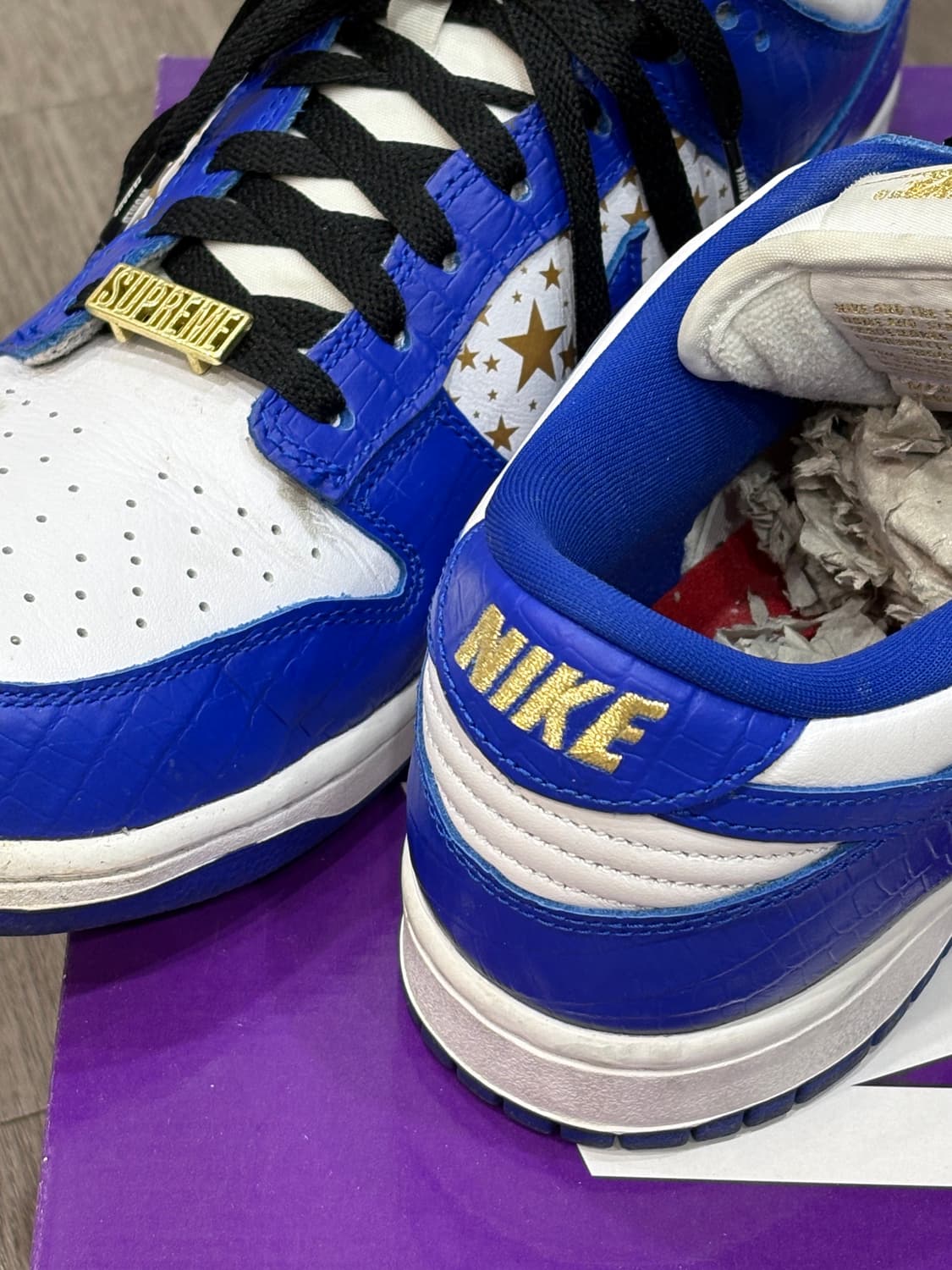 (270) 슈프림 x 나이키 덩크 로우 블루 상품이미지2