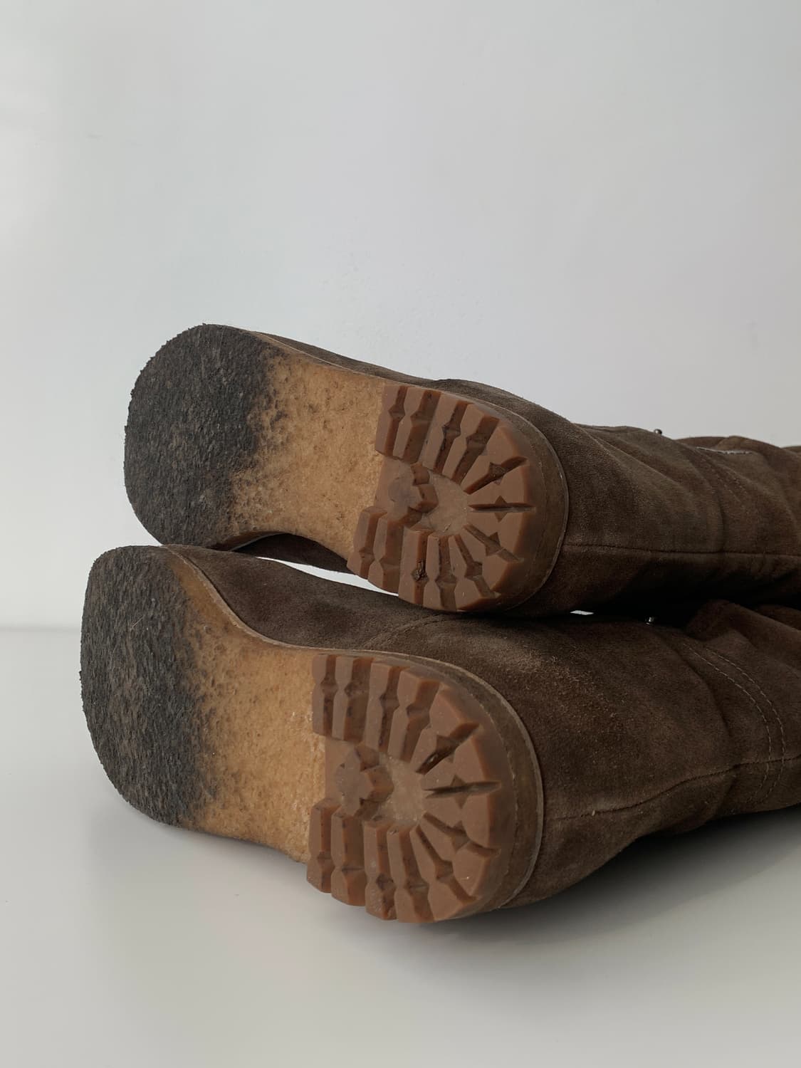 Wrinkled Suede Boots 상품이미지8