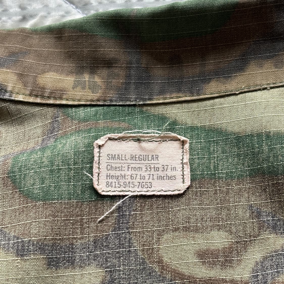 60s 오리지널 ERDL 정글 퍼티그 자켓 S-R 상품이미지4