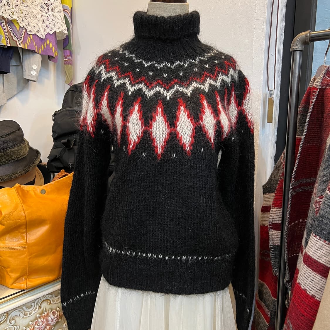 빈티지 모헤어 노르딕 터틀넥 니트 상품이미지6