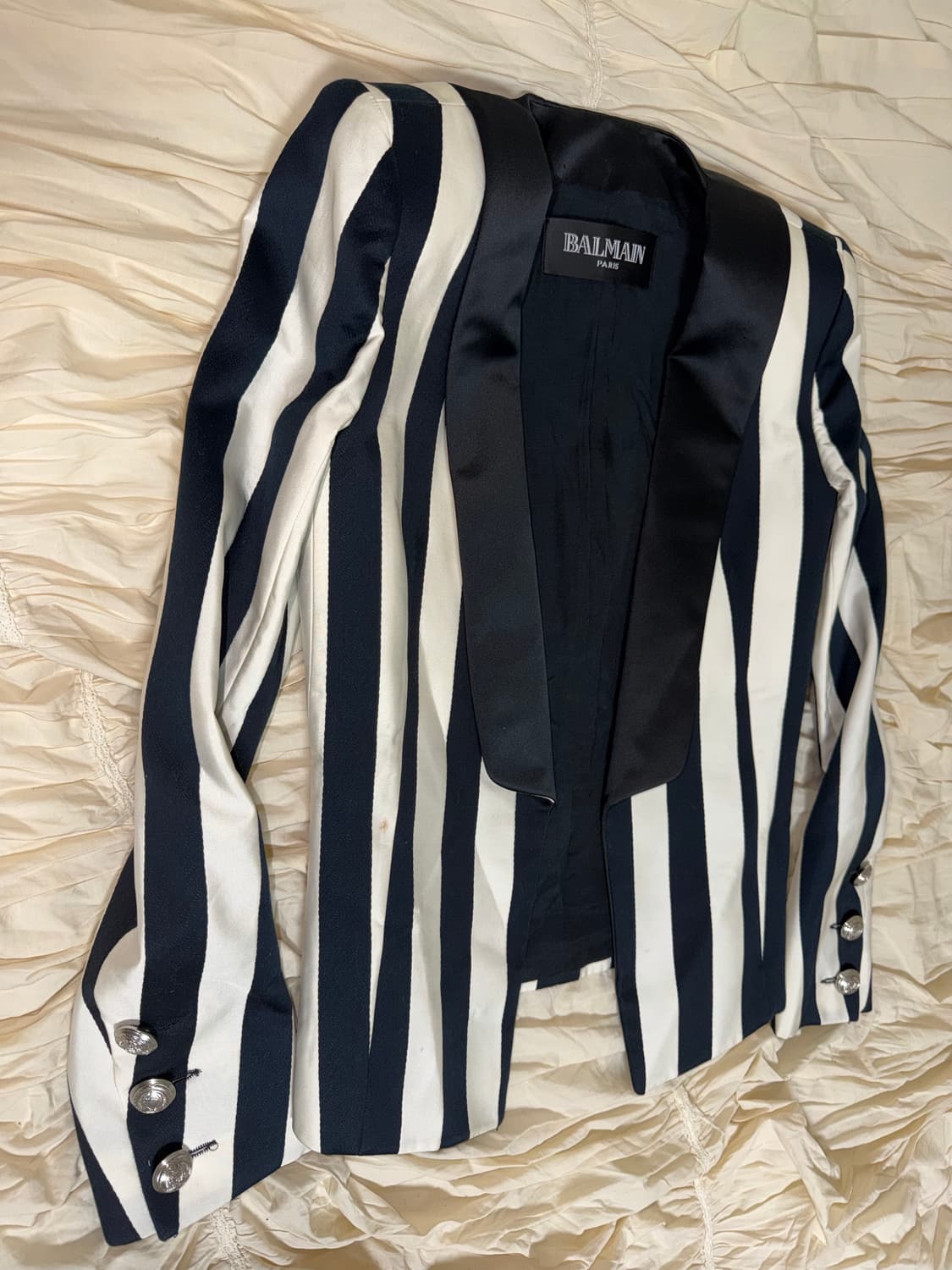 발망 13aw 오버숄더 스트라이프 테일러드 블레이저 상품이미지3