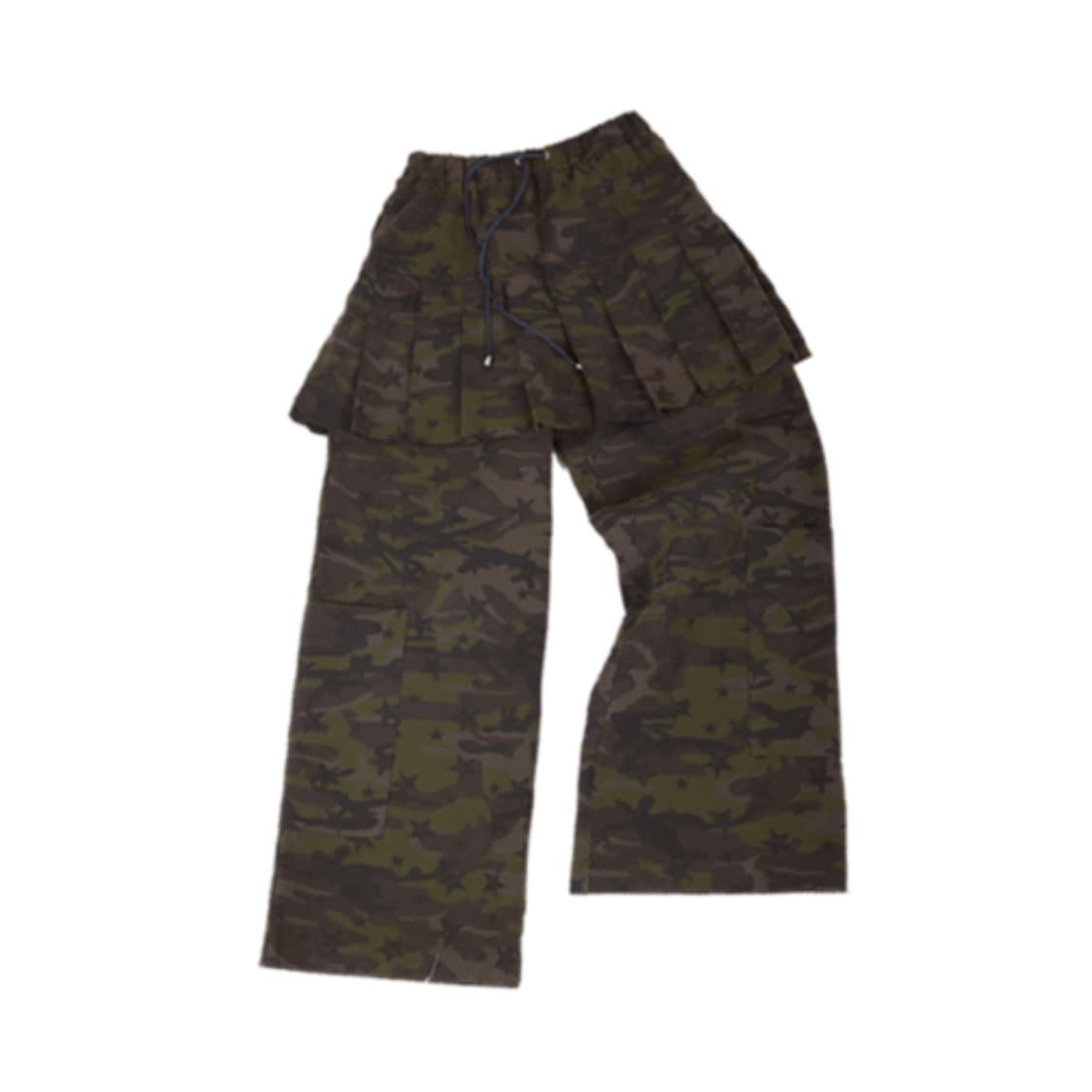 Fluffy skirt pants 스커트 팬츠 딥그린 상품이미지1