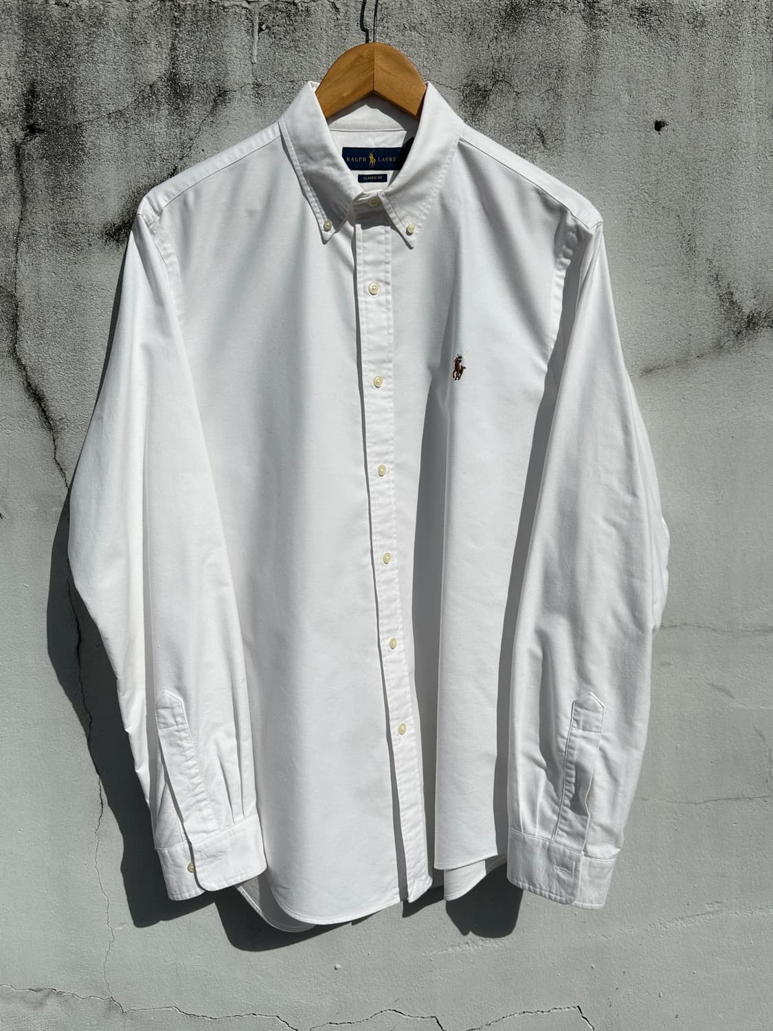 [2XL] 폴로 랄프로렌 화이트 옥스포드 셔츠 상품이미지1