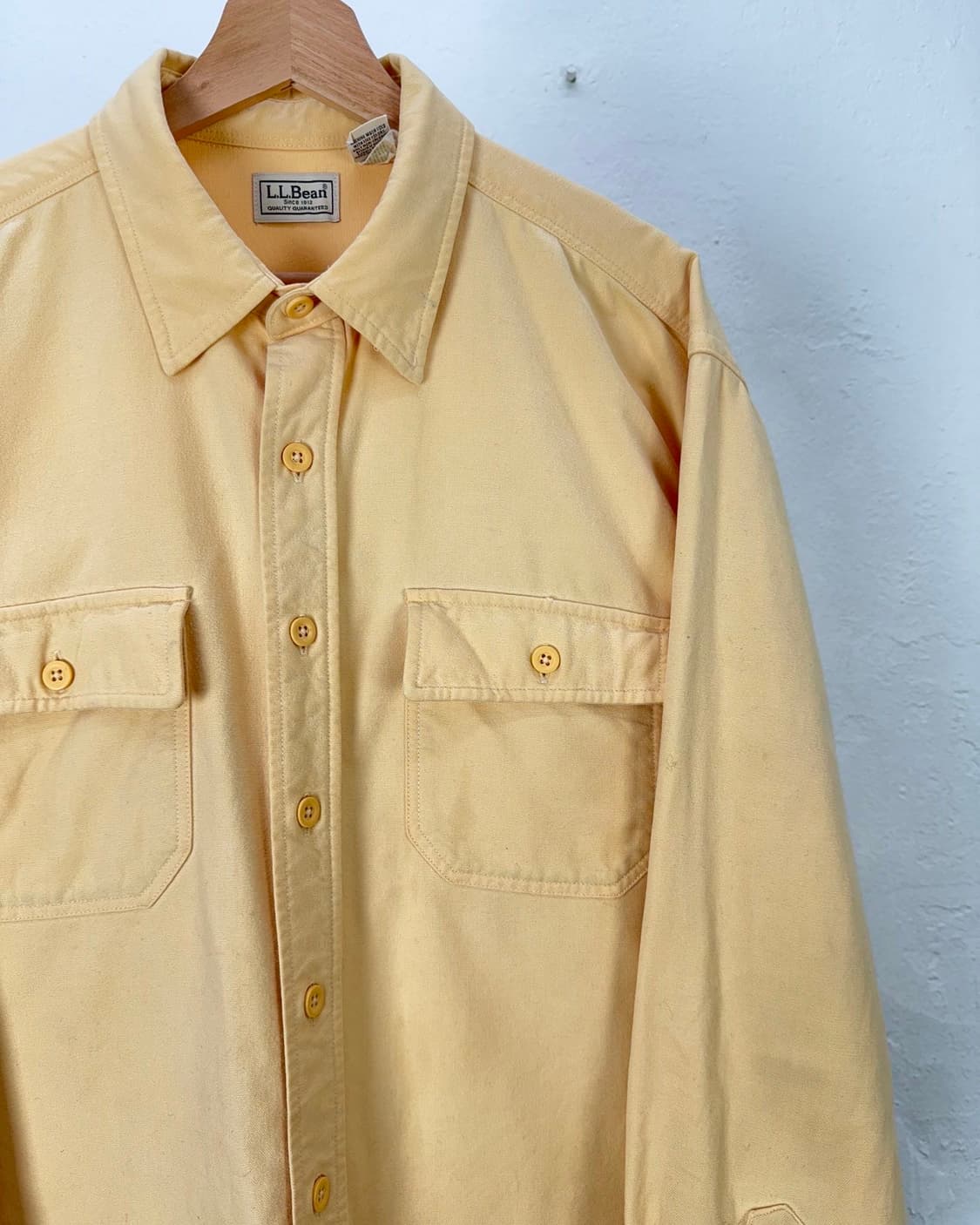 엘엘빈 옐로우 샤무아 헤비 코튼 워크 셔츠 상품이미지3