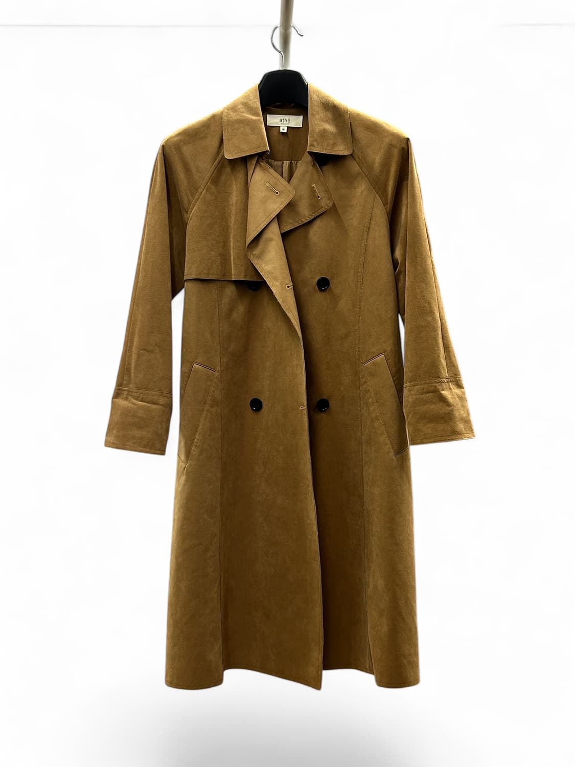 athe 아떼 스웨이드 트렌치코트 브라운 상품이미지1