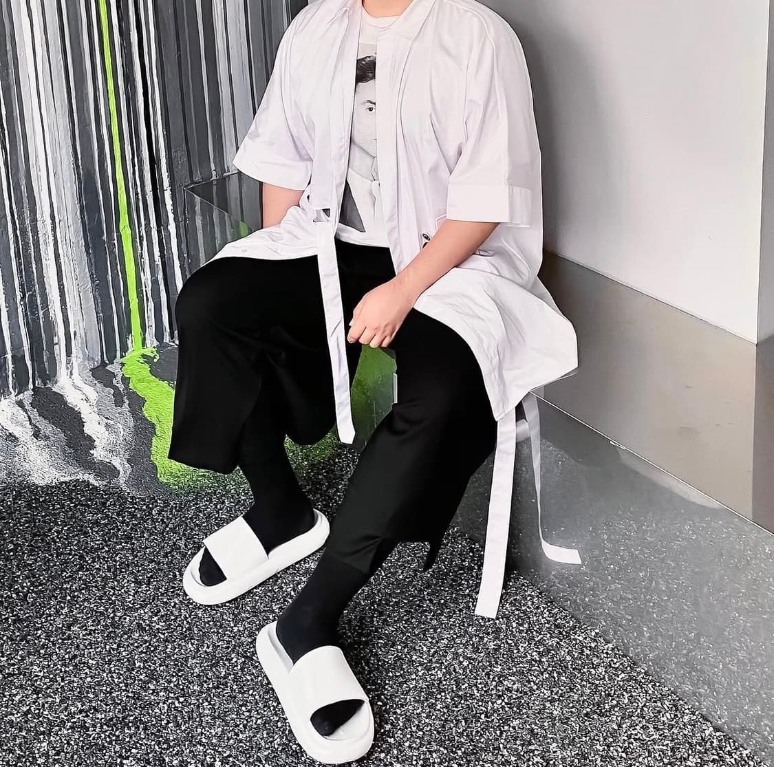 rbu - 오버 스트랩 레이어드 셔츠 상품이미지3