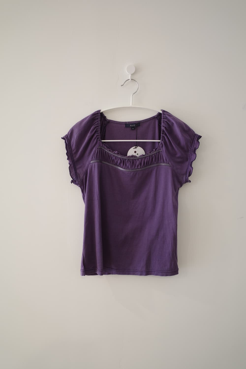 purple frill blouse 상품이미지5