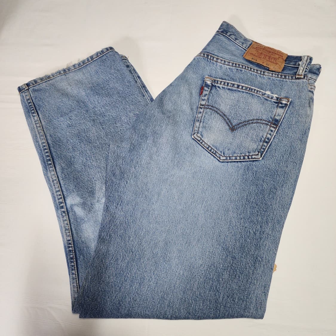리바이스 501 청바지 연청 데님 MADE IN KOREA W86L86 상품이미지4