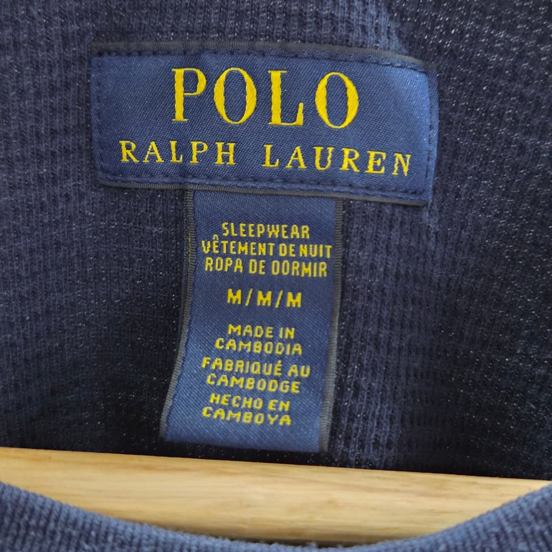 폴로랄프로렌 와플 반팔티 네이비 M  상품이미지3
