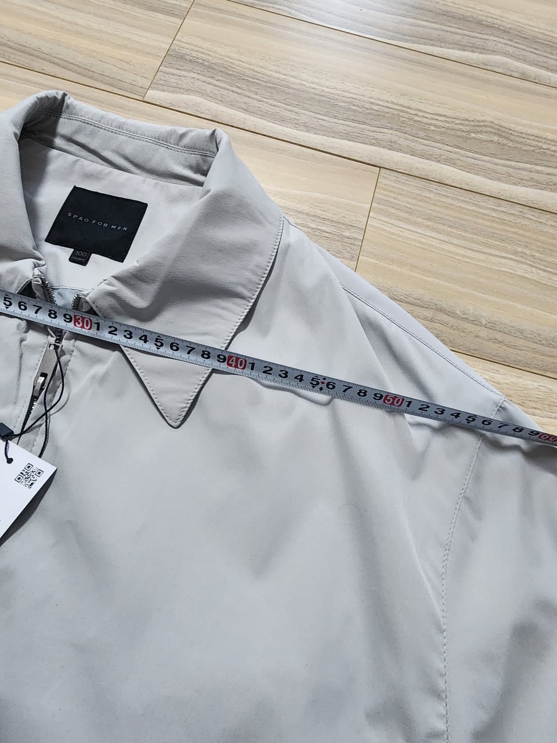 스파오오버핏집업점퍼100사이즈라이트그레이 상품이미지6