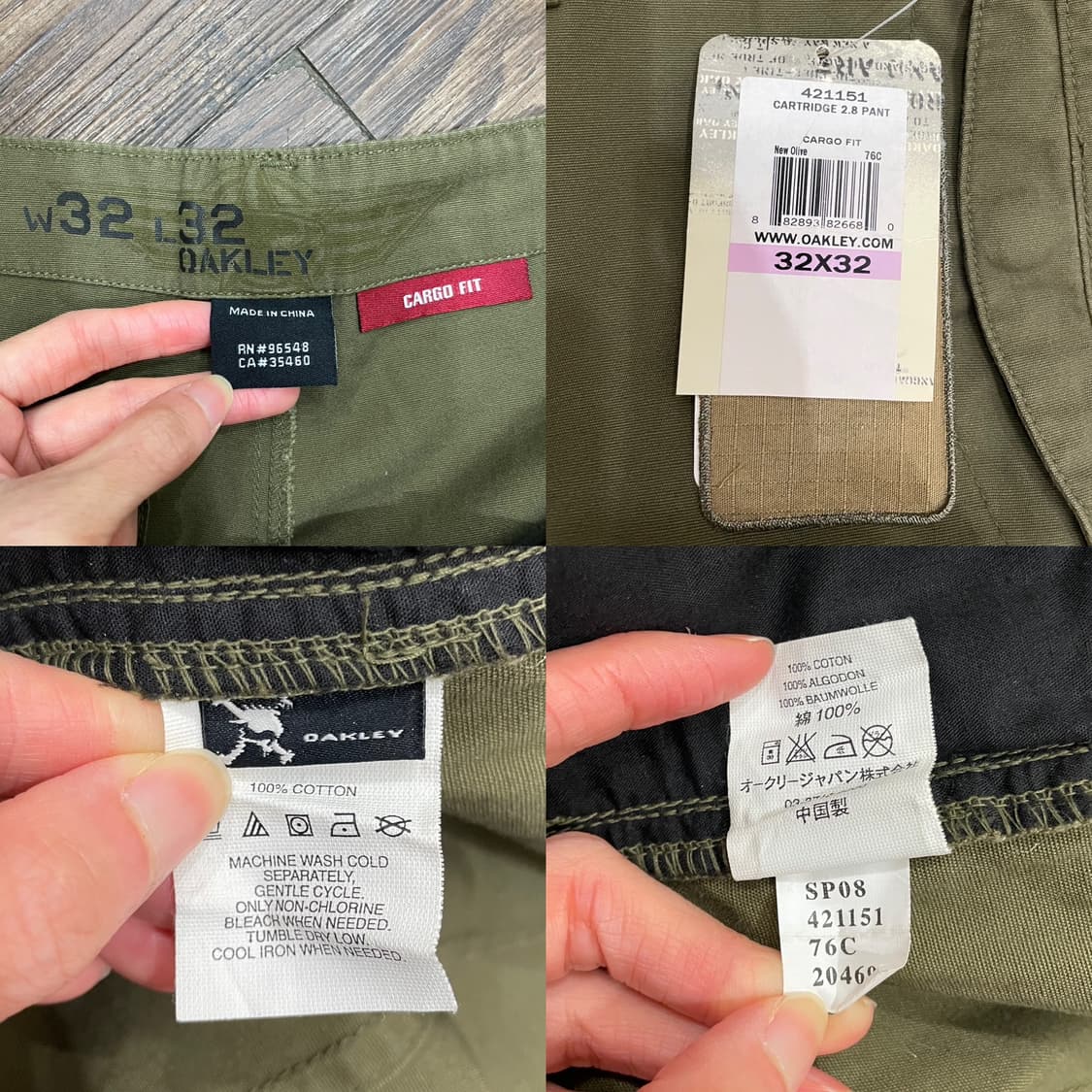 오클리 OAKLEY 밀리터리 카고팬츠 올리브 상품이미지7