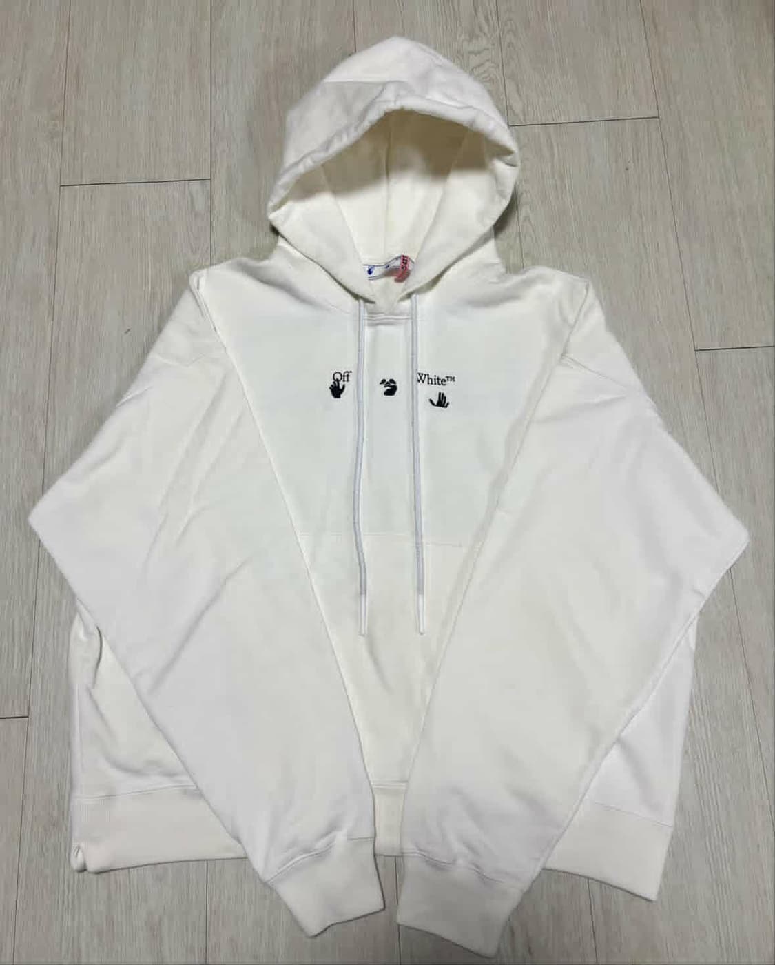 오프화이트 화이트 후드 상품이미지1