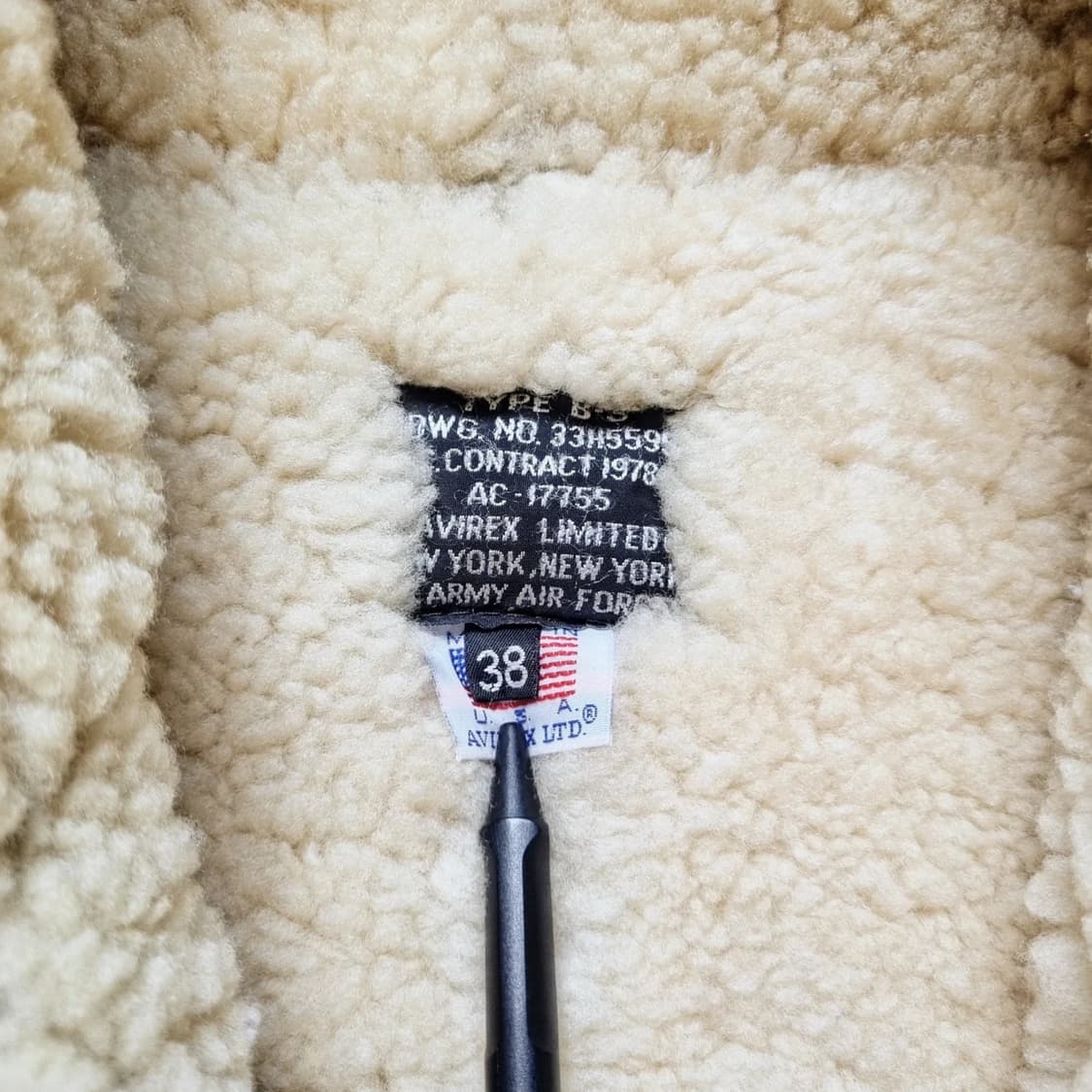 USA 아비렉스 B-3 jkt 38, 105sz 상품이미지7
