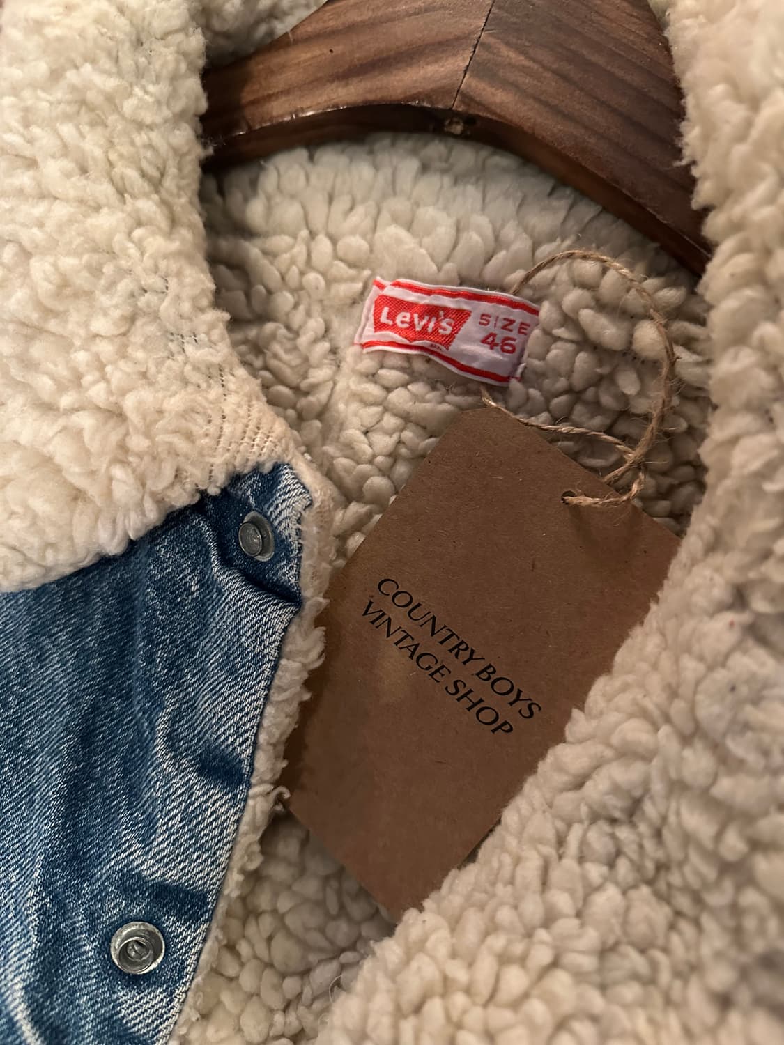 70s USA 빈티지 리바이스 3세대 셰르파 데님 자켓 상품이미지6