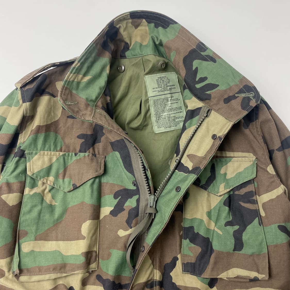 [중고] 미군 밀리터리 야상 카모 자켓 M 상품이미지4