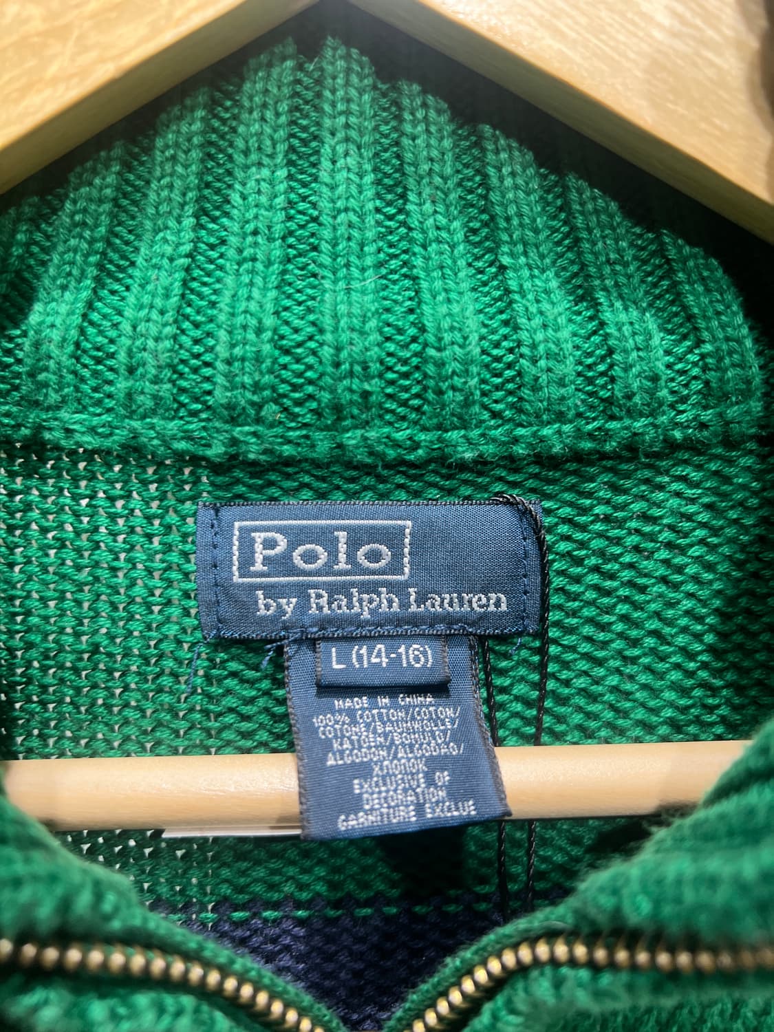 폴로 랄프로렌 스트라이프 반집업 니트 상품이미지3