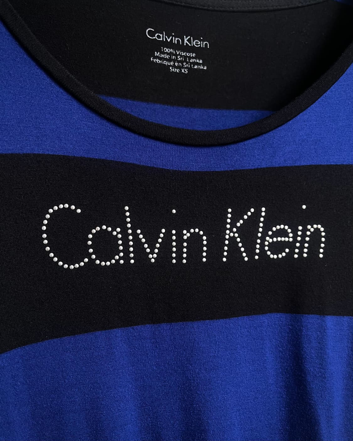 C.K Cubic Logo Wide Neck Stripe 1/2 Top 상품이미지6