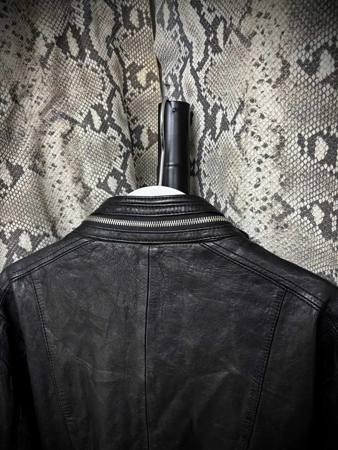 Zip Detail SheepSkin Leather Jacket 상품이미지5