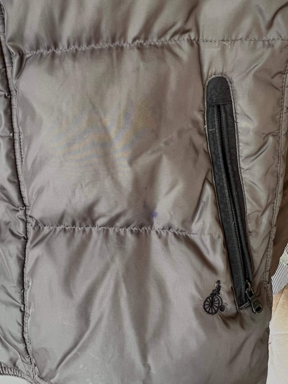 빈폴골프 남성 브라운 다운패딩점퍼 간절기점퍼 상품이미지9