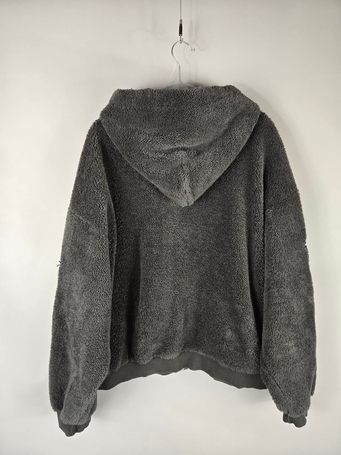 [무료배송]게이트리스 F 여성 베어 후드 보아털 집업 자켓 챠콜 상품이미지7