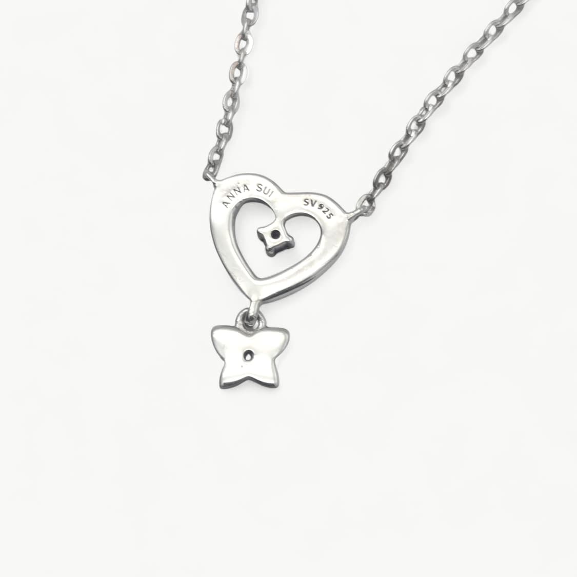 안나수이 하트 나비 펜던트 실버 목걸이 상품이미지7