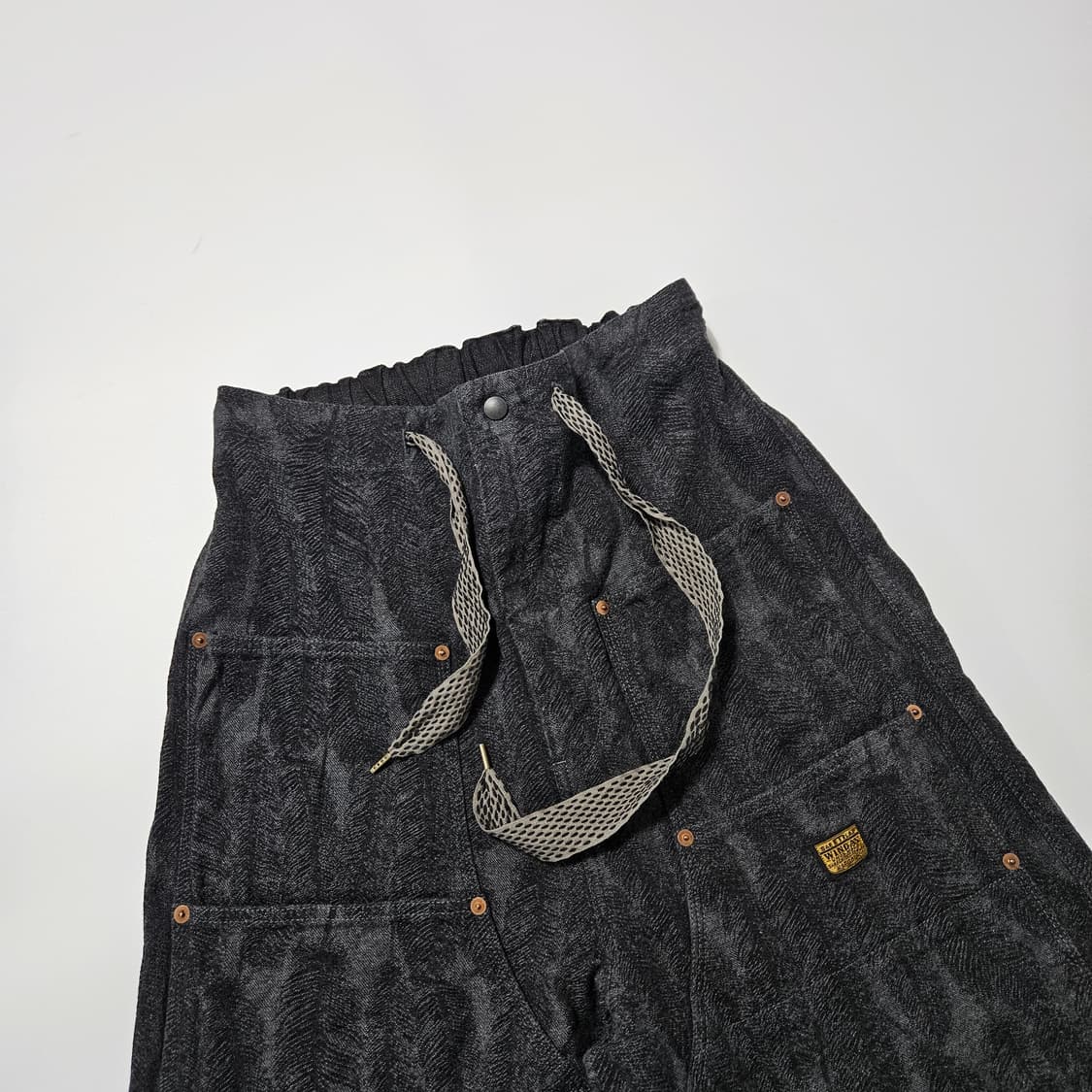 캐피탈 12온즈 맥파이 배기 팬츠 블랙[2] 상품이미지2