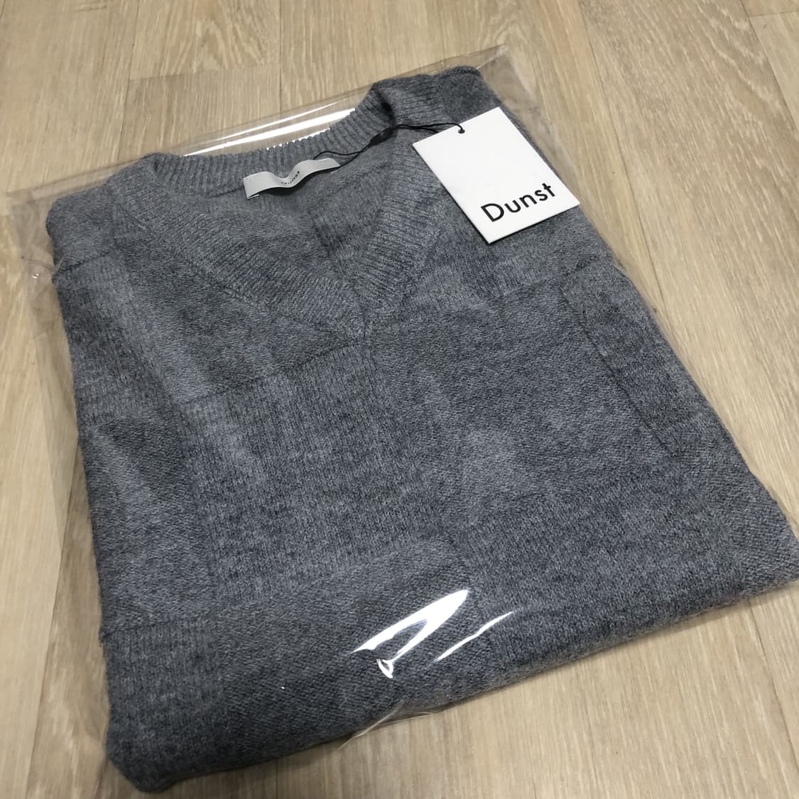 (XL) 새상품 던스트 DUNST 디바이드 브이넥 니트 베스트 그레이 상품이미지10